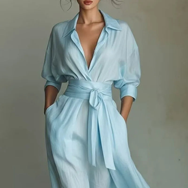 Urban Classic Belted A-Line Dress